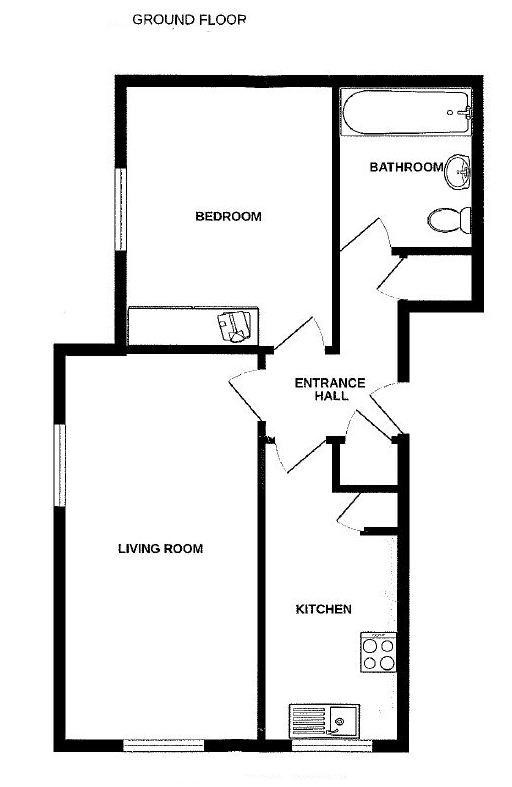 Lot: 80 - GROUND FLOOR FLAT WITH GARAGE IN NEED OF UPDATING - 